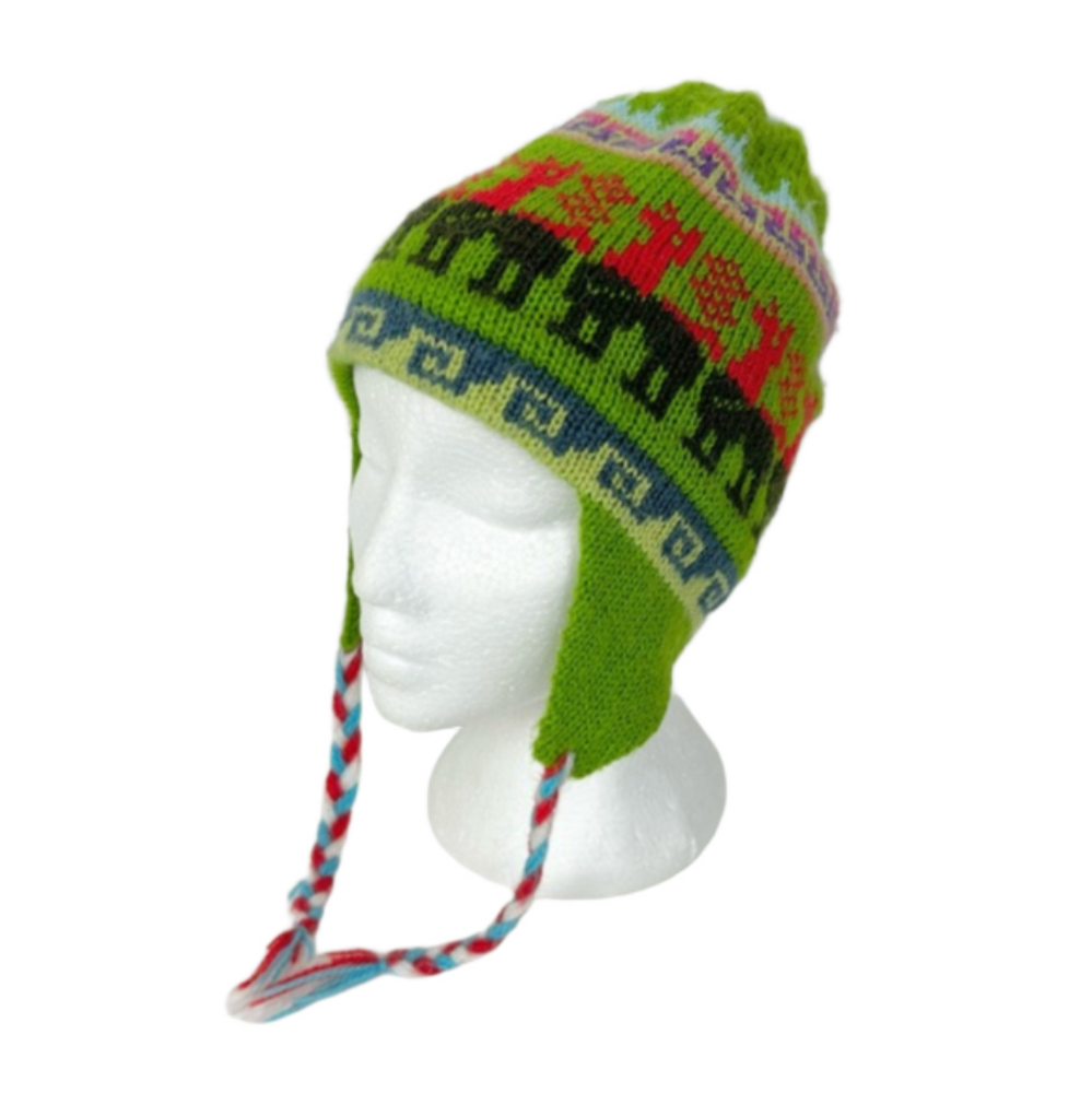 Multicolour reversible chullo hat